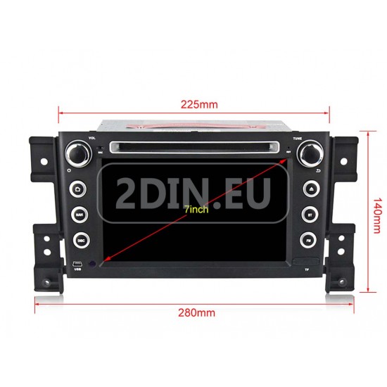SUZUKI Grand Vitara - МУЛТИМЕДИЯ / Навигация Android CPU:8-Core + DVD + DSP, CARPLAY, SIM